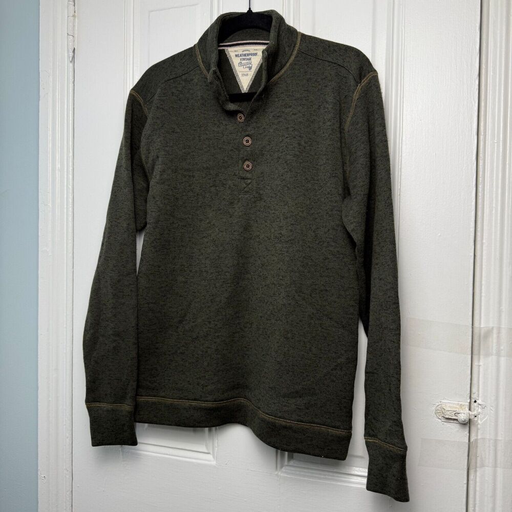 Weatherproof Vintage Preppy Sweater Mens Small Blue Long Sleeve‎ Casual NWOT